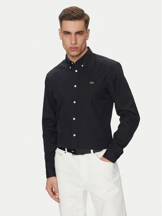 Lacoste Lacoste Cămașă CH2933 Negru Regular Fit