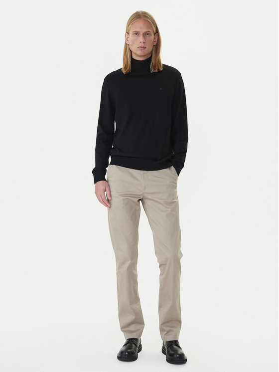 Calvin Klein Calvin Klein Chinosy LV040EM633 Beżowy Slim Fit