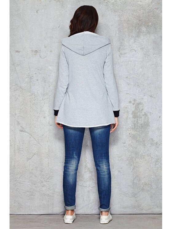 Infinite You Infinite You Bluza M047 Szary Basic Fit