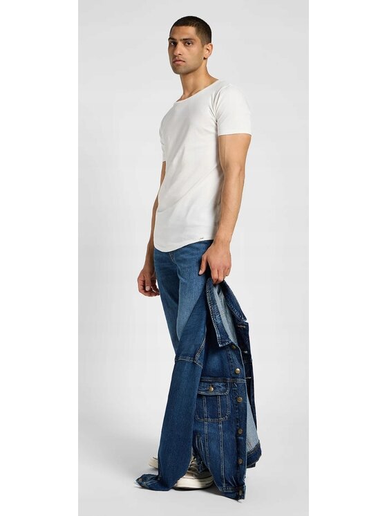 Lee Lee Jeansy Brooklyn Straight Niebieski Regular Fit