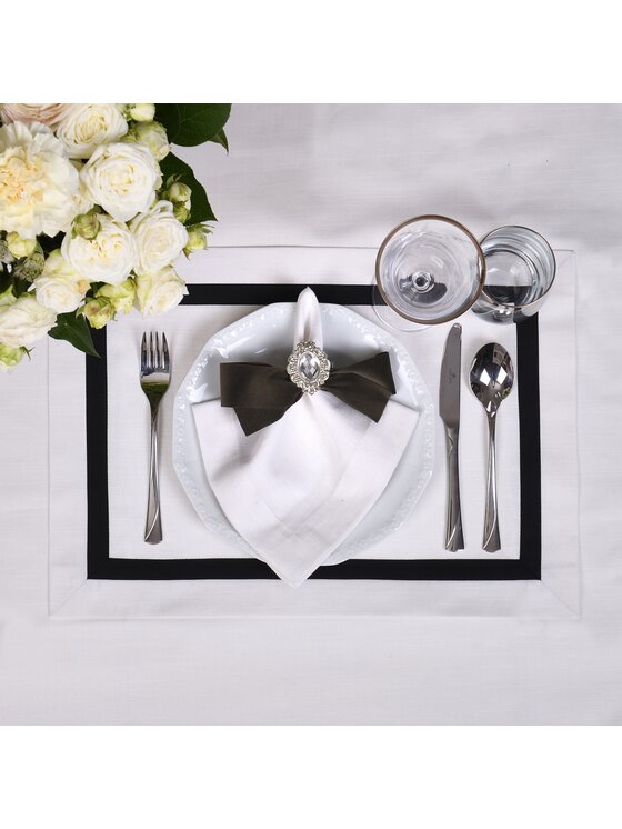 Roseberry Home Roseberry Home Bieżnik Black Stripes Czarny