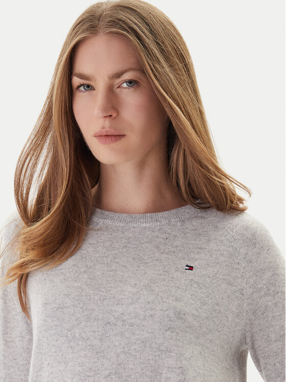 Tommy Hilfiger Tommy Hilfiger Sveter WW0WW47470 Sivá Regular Fit