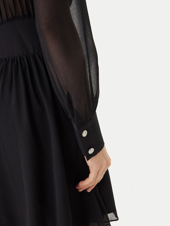 Morgan Morgan Kleid für den Alltag 251-ROPLIS Schwarz Loose Fit