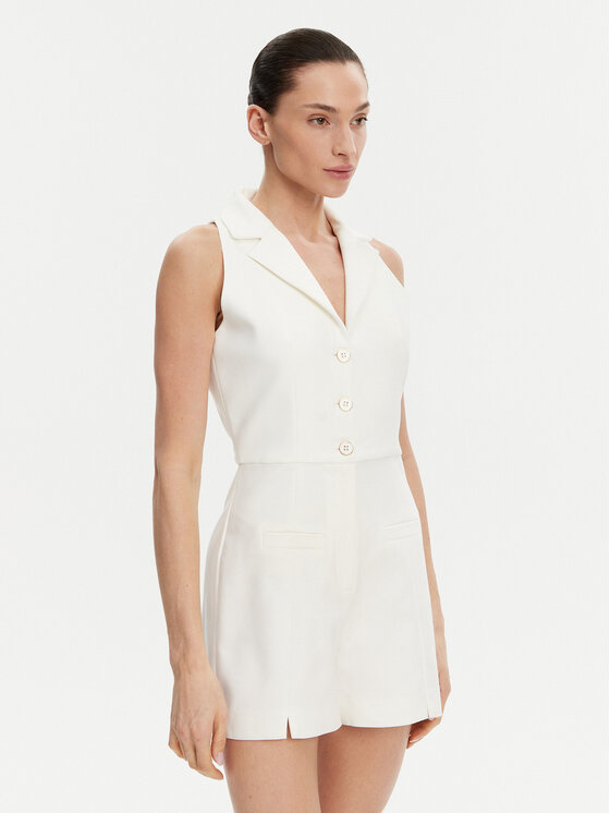 Morgan Salopetă 241-SHIWI.F Alb Regular Fit