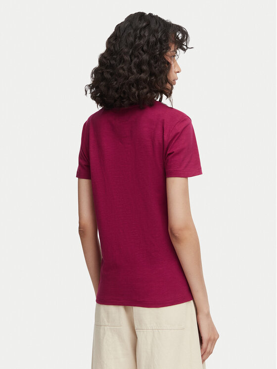 Beverly Hills Polo Club Beverly Hills Polo Club T-Shirt P-SS26W-TS6510 Bordowy Regular Fit