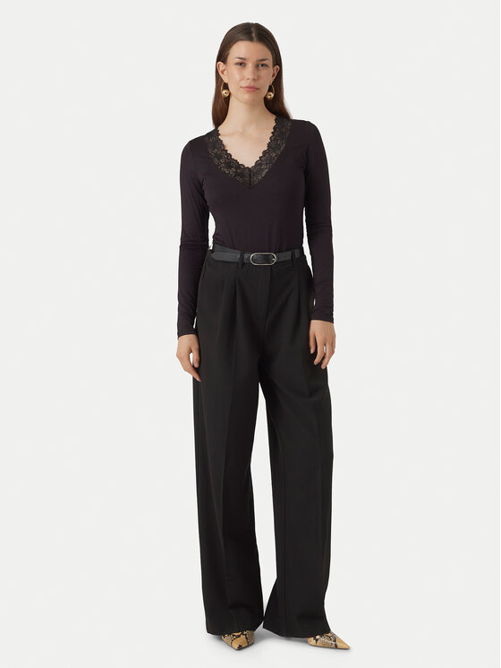 Vero Moda Vero Moda Majica Rosa 10298832 Crna Regular Fit
