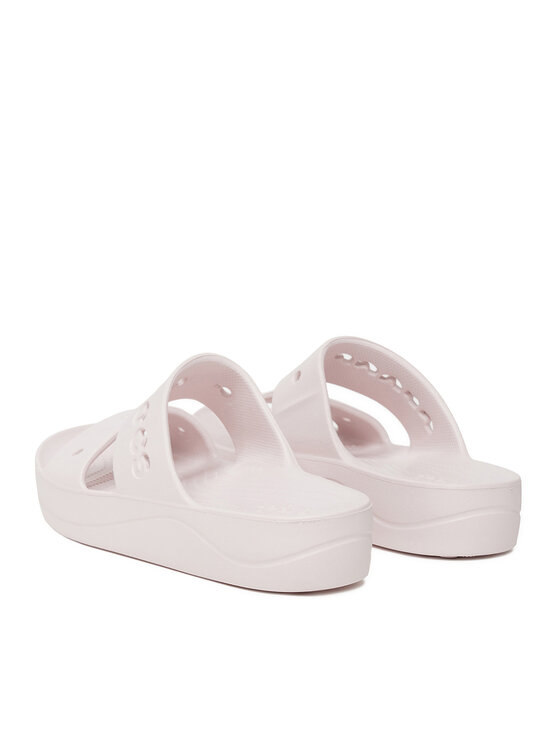 Crocs Crocs Παντόφλες BAYA PLATFORM SANDAL 208188-6PI Ροζ