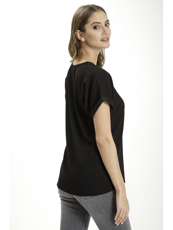 Cross Jeans Cross Jeans T-Shirt 55944-020 Czarny