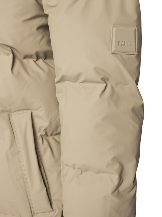 Rains Rains Kurtka zimowa Unisex 15130 Beżowy Regular Fit