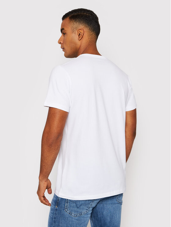 Pepe Jeans Pepe Jeans Tricou Original Basic 3 N PM508212 Alb Slim Fit