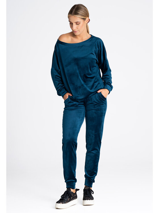 FIGL FIGLFIGL Pantaloni da donna M965 Blu Regular Fit