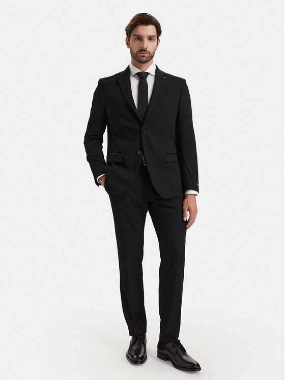 KARL LAGERFELD KARL LAGERFELD Сако 155612 564008 Черен Modern Fit
