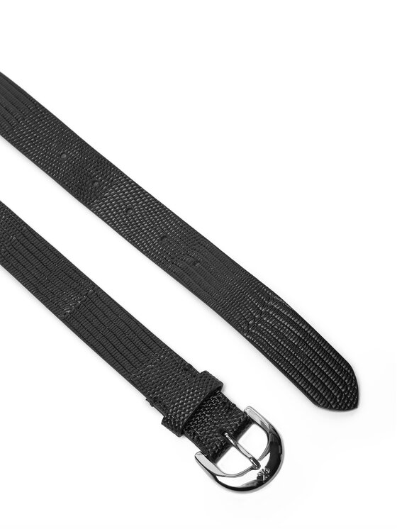 Calvin Klein Calvin Klein Жіночий ремінь Classic Buckle Lizard Emboss 25Mm LV04F7041G Чорний