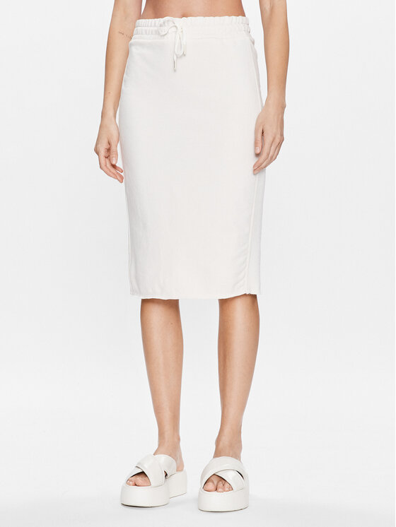 United Colors Of Benetton fusta din material de trening 31NB30002 Écru Regular Fit