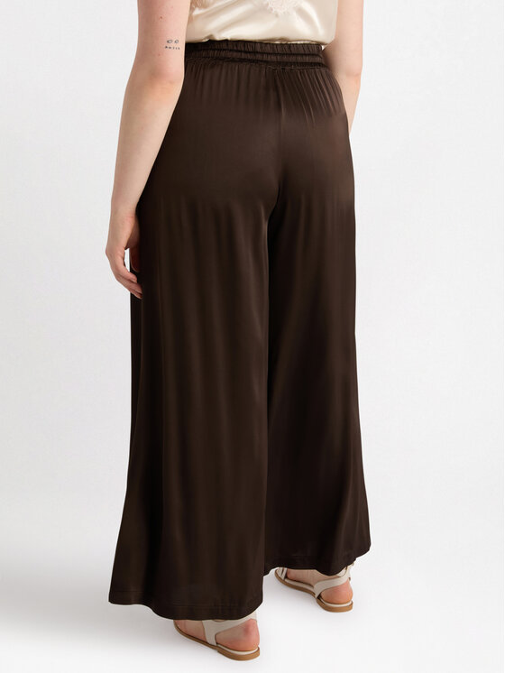Fiorella Rubino Fiorella Rubino Pantaloni di tessuto P092L002268N022 Marrone Over Fit