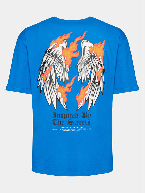 Redefined Rebel Redefined Rebel T-shirt Rafael 221165GOTS Plava Regular Fit