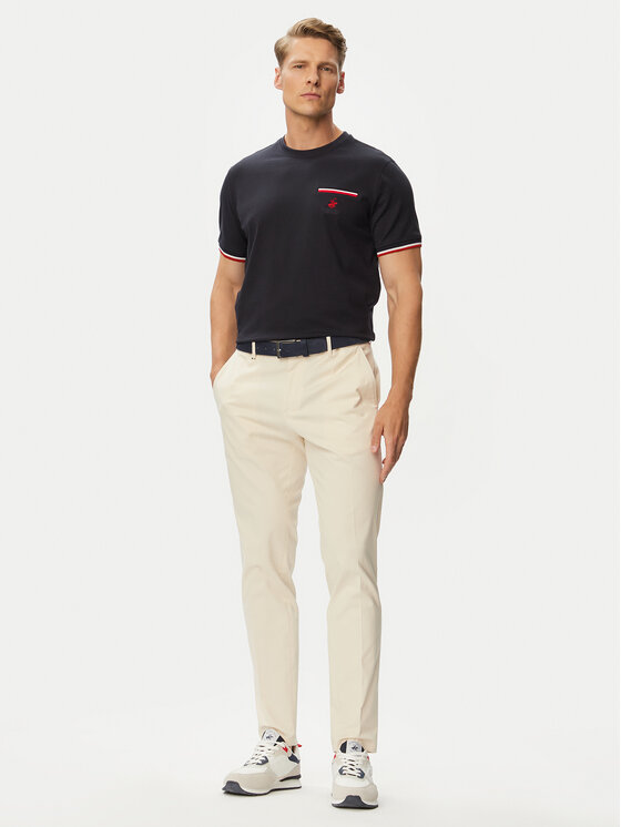 Beverly Hills Polo Club Beverly Hills Polo Club Majica P-SS26M-TS0112 Mornarsko modra Regular Fit