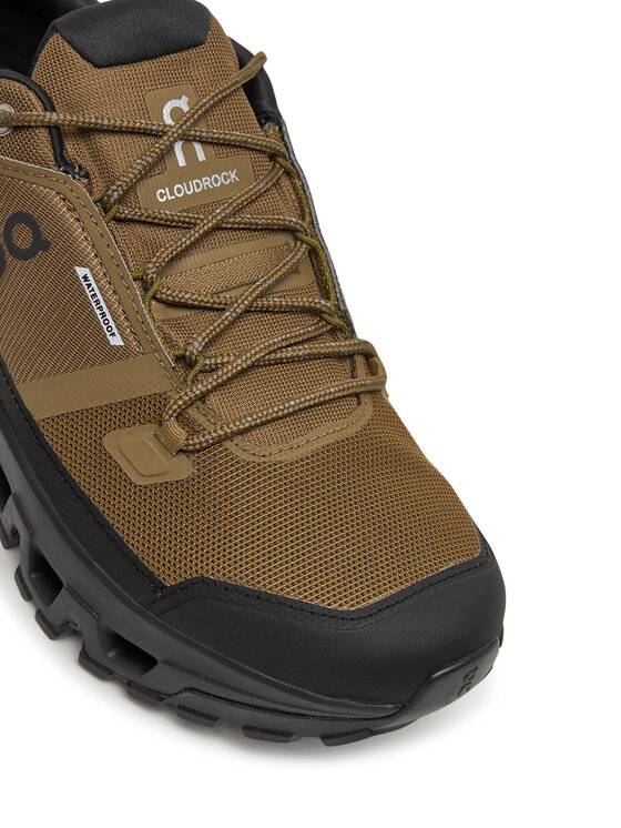 On On Bakancs Cloudrock Low Wp 3MF10251473 Khaki