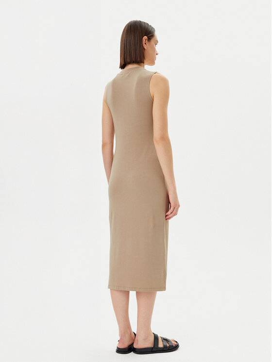 Marc O'Polo Marc O'Polo Kleid für den Alltag 503 3087 59031 Beige Slim Fit