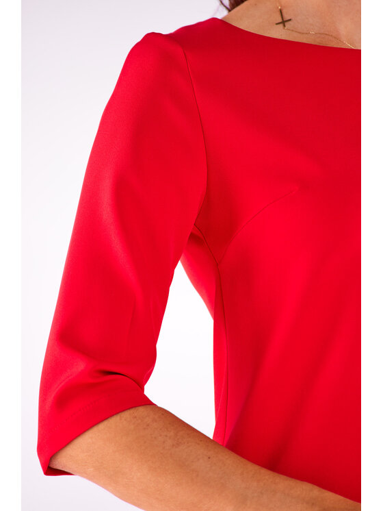Awama Awama Vestito estivo A521 Rosso Basic Fit