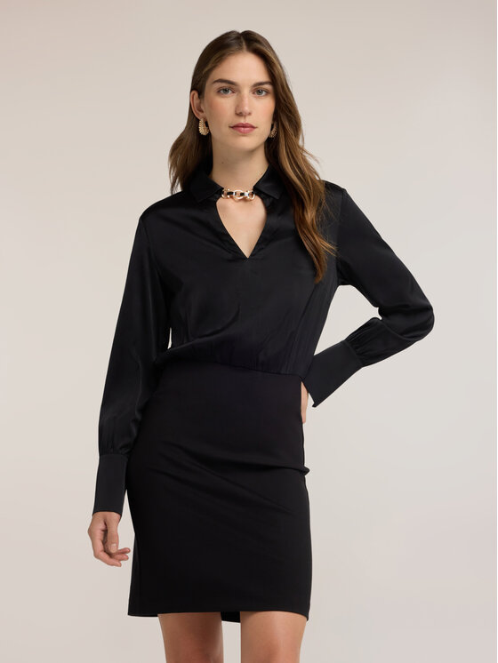 Motivi Motivi Sukienka codzienna 7051Q003686N033 Czarny Regular Fit