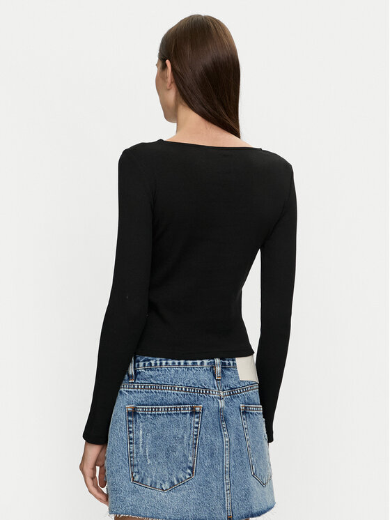 Brave Soul Brave Soul Bluza LLT-248NALA Črna Slim Fit