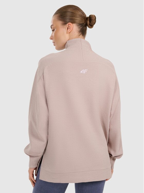 4F 4F Bluza 4FWAW25TFSWF589-83S Brązowy Oversize