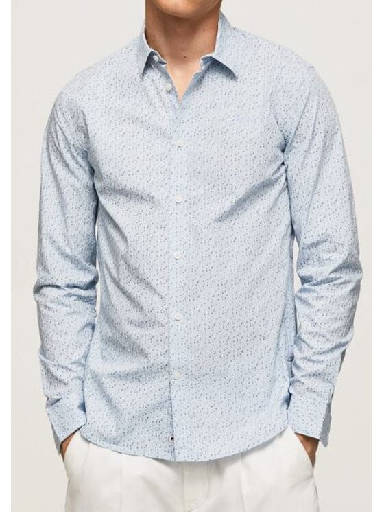 Pepe Jeans Pepe Jeans Koszula PM307806 504 Biały Slim Fit