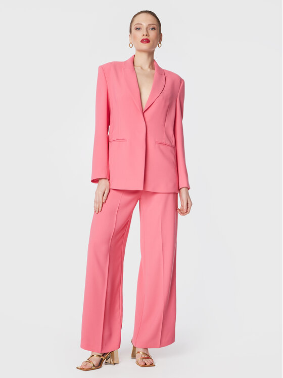 Pantaloni di tessuto Oliana 12809 Rosa Regular Fit...