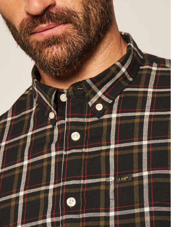 Lee Lee Camicia L880RN01 112123422 Nero Regular Fit