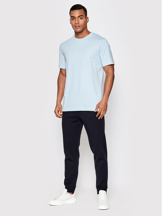BOSS Boss Tricou Thompson 01 50468347 Albastru celest Regular Fit