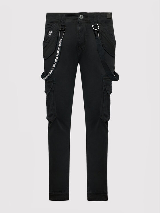 Alpha Industries Alpha Industries Hlače Utility 128202 Crna Slim Fit