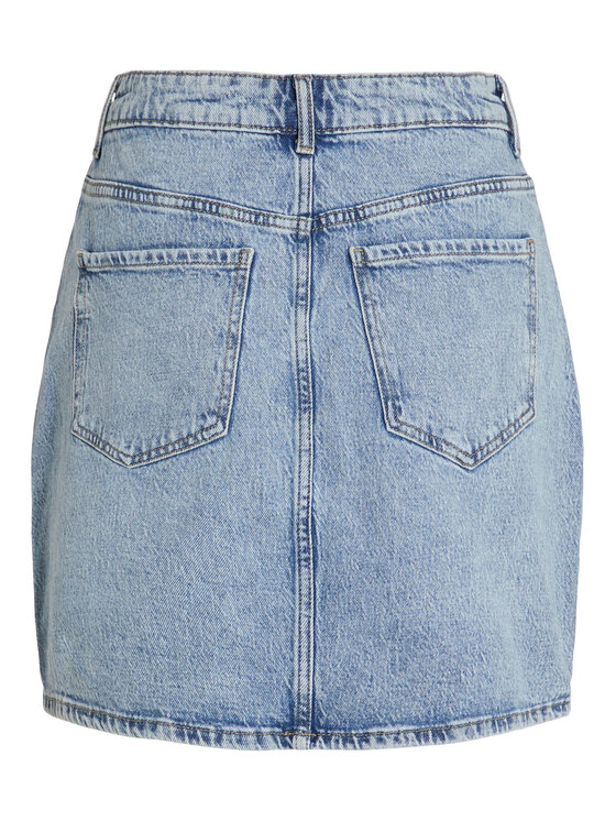 Vila Vila Spódnica jeansowa Kaja 14084735 Niebieski Regular Fit
