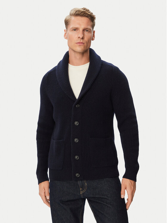 Gant Gant Strickjacke 8050331 Dunkelblau Regular Fit