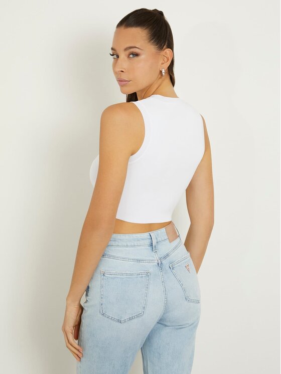 Guess Guess Top 161417 Biały Classic Fit
