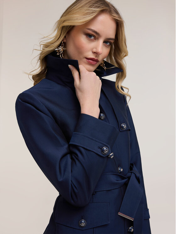 Motivi Motivi Cappotto invernale 0022Q000655N034 Blu Regular Fit