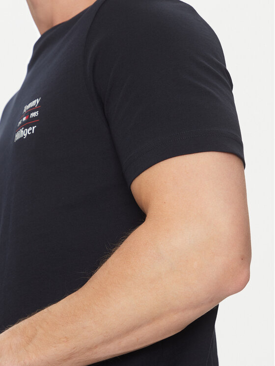 Tommy Hilfiger Tommy Hilfiger Póló Stack MW0MW38622 Sötétkék Regular Fit