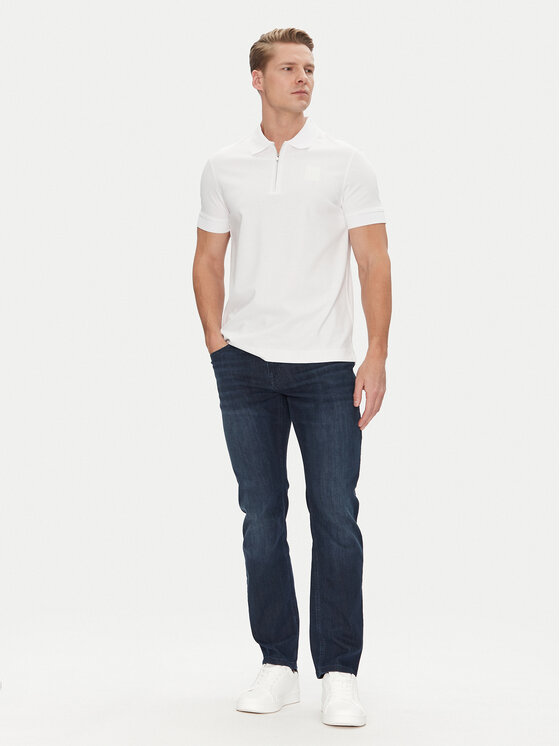 JOOP! JOOP! Тениска с яка и копчета 17 JJ-08Brizio 30044699 Бял Modern Fit