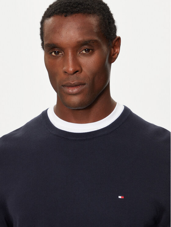 Tommy Hilfiger Tommy Hilfiger Svetr MW0MW14748 Tmavomodrá Regular Fit