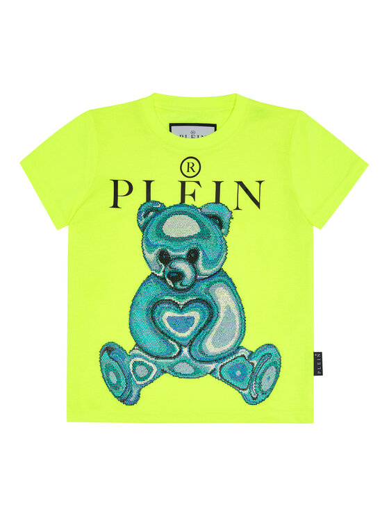 PHILIPP PLEIN PHILIPP PLEIN T-Shirt 27787 Żółty Regular Fit