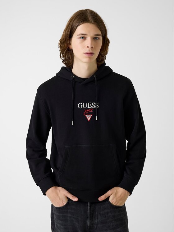 Guess Jeans Guess Jeans Суитшърт 180299 Черен Classic Fit