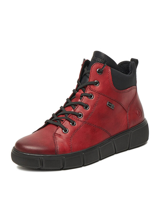 Remonte Remonte Schnürschuhe D1T76-35 Dunkelrot