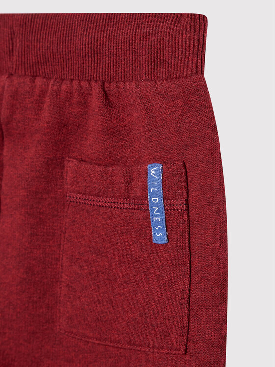 United Colors Of Benetton United Colors Of Benetton Spodnie dresowe 3J73I0493 Bordowy Regular Fit
