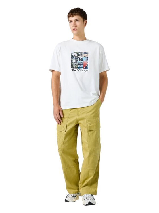 New Balance New Balance T-shirt mt41598-bianco Bianco Regular Fit