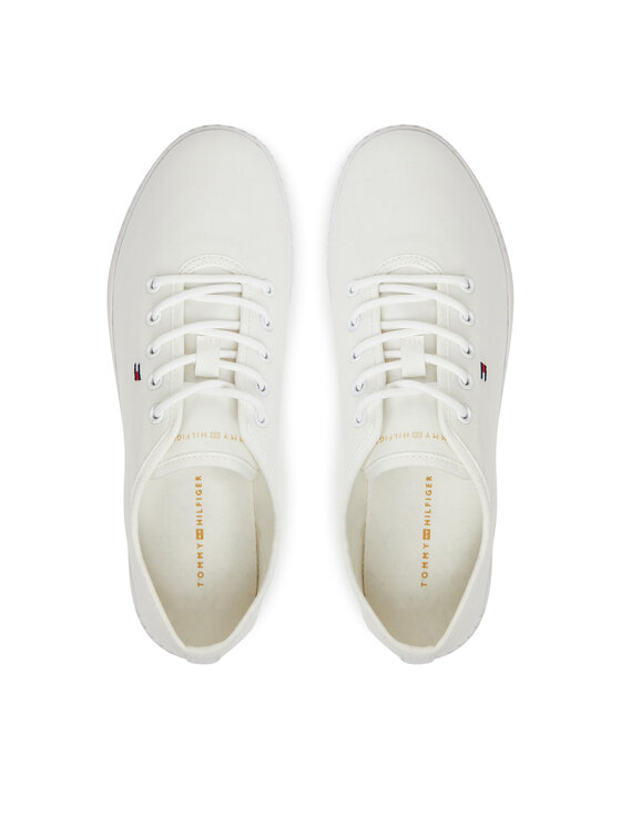 Tommy Hilfiger Tommy Hilfiger Πάνινα παπούτσια FW0FW08641 Λευκό