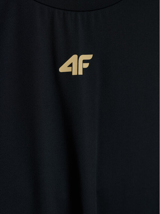 4F 4F Koszulka techniczna GOLDEN WARRIOR Czarny Regular Fit