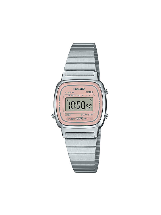 Casio Zegarek Vintage Mini LA670WEA-4A2EF Srebrny