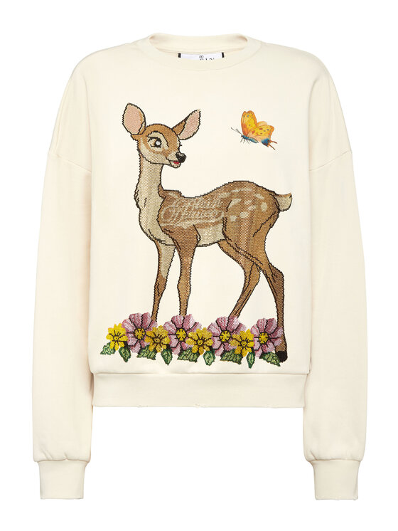 PHILIPP PLEIN PHILIPP PLEIN Bluza 26325 Beżowy Regular Fit