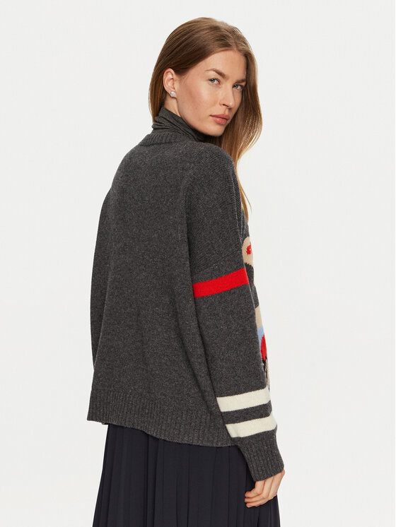 Weekend Max Mara Weekend Max Mara Светр Talamo 2425366212 Сірий Relaxed Fit