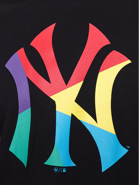 T-shirt New York Yankees Fractal '47 Echo Tee Nero...